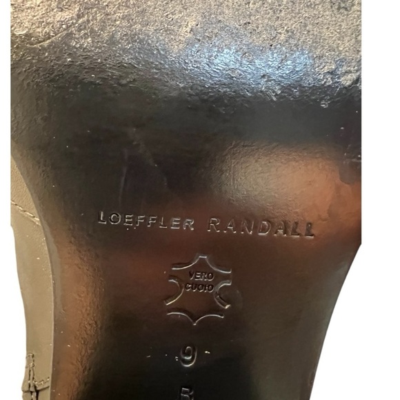 Loeffler Randall Grant Leather Ankle  Bootie in Black Chunky Heel Size 9B - Picture 8 of 14